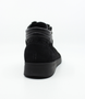 Schwarz leather ankle boot with flexible rubber sole