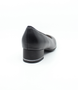 Black leather court shoe with 35 mm heel
