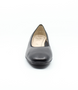 Black leather court shoe with 35 mm heel