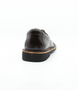 Brown leather girls lace‑up school shoe with smooth upper and stitched sole.