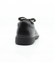 Black leather boys lace‑up school shoe with smooth upper and durable sole.