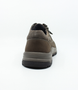 Mens anthrazit kombi leather sneaker with lace up front, side zip and rugged treaded sole.
