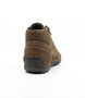 Castagne womens leather mid cut boot with lace up front, side zip and contrast stitching.