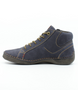 Ocean womens leather mid cut boot with lace up front, side zip and contrast stitching.