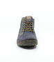 Ocean womens leather mid cut boot with lace up front, side zip and contrast stitching.