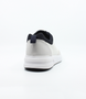 White mens man made lace up sneaker with perforated upper, removable footbed and lightweight EVA sole.