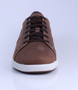 Mushroom mens leather lace up sneaker with Comfortech footbed, breathable linings and slip resisting sole.