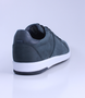 Denim mens leather lace up sneaker with Comfortech footbed, breathable linings and slip resisting sole.