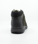 Charcoal mens waterproof leather lace up boot with padded collar and traction sole.