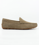 Sand mens suede moc toe driver with Comfortech footbed, Suedetec linings and rubber driver sole.