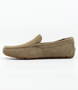 Sand mens suede moc toe driver with Comfortech footbed, Suedetec linings and rubber driver sole.