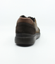 Café men’s leather and suede casual lace‑up shoe with side zip and cushioned sole.
