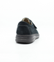 Blue/Blue men’s suede leather casual shoe with perforated vamp, hook‑and‑loop strap and cushioned sole.
