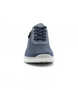 Blue/Blue women’s synthetic casual sneaker with side zip, lace‑up front and cushioned sole.