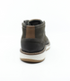Petrol men’s leather mid‑cut casual boot with lace‑up front and cushioned sole.