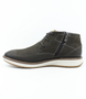 Petrol men’s leather mid‑cut casual boot with lace‑up front and cushioned sole.
