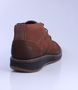 Choc men’s leather mid‑cut casual boot with lace‑up front and cushioned sole.