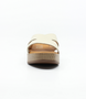 Ice women’s criss‑cross leather heeled slide sandal with cushioned footbed.
