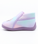 Rainbow girls’ pastel indoor slipper with mermaid motif, hook‑and‑loop strap and flexible sole.