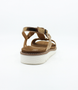 Whisky Multi women's leather sandal with adjustable buckle and padded footbed.