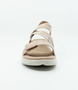Make Up women's Y-back elastic sandal with double adjustable straps and cushioned sole.