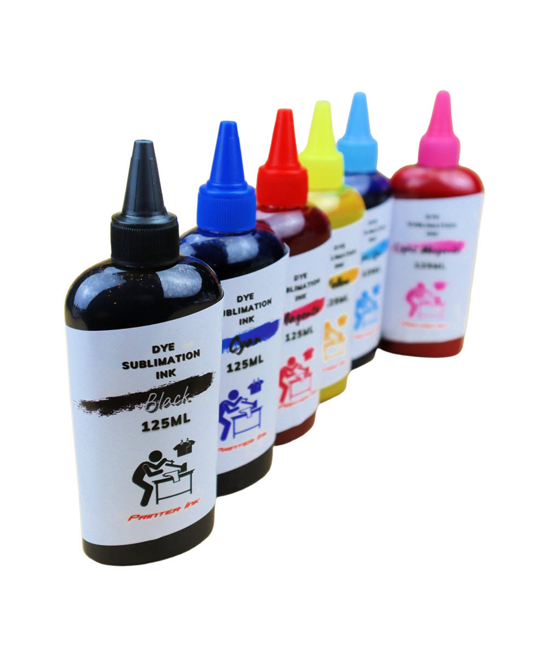 Dye Sublimation Ink 6-125ml bottles for Epson Artisan 1430 Printer