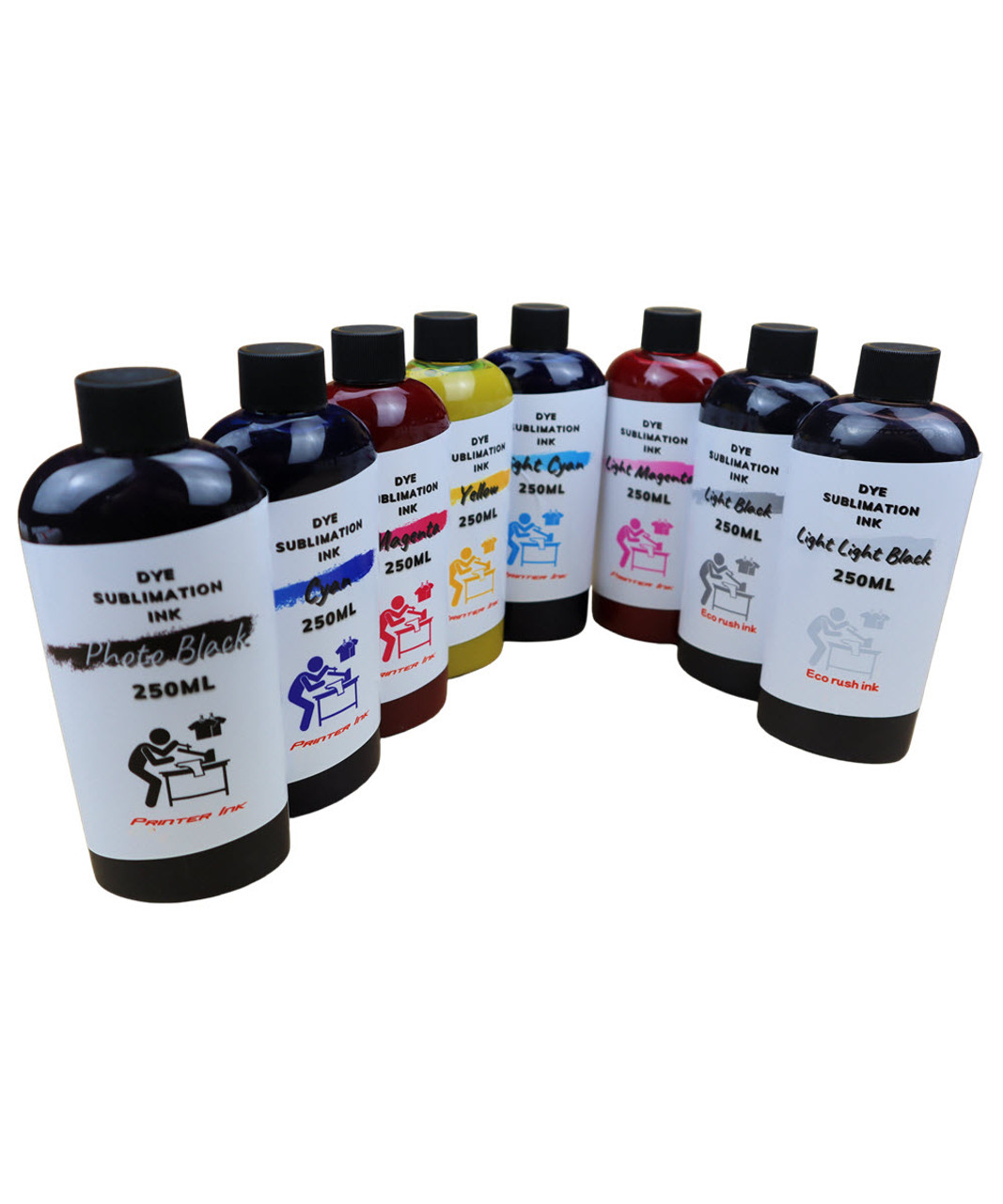 Epson Stylus Pro 4880 Printer Dye Sublimation Ink 8- 250ml Bottles