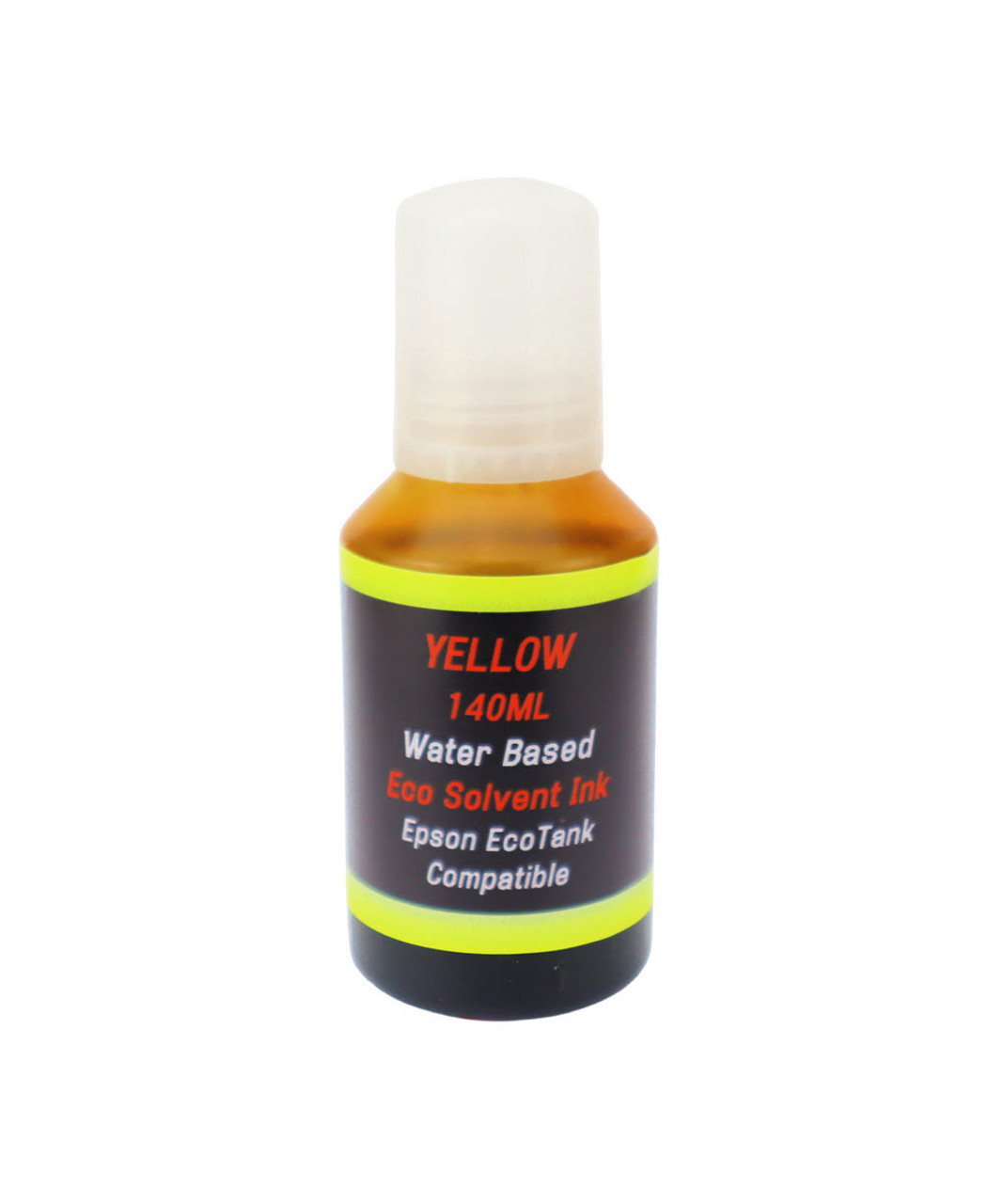 Yellow Water Based Eco Solvent Ink 140ml bottle for Epson EcoTank ET-3710 ET-3760 Printer