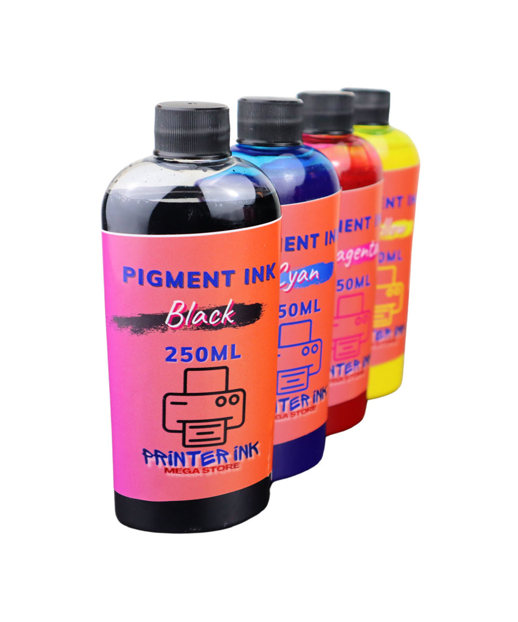 Pigment Ink 4- 250ml Bottles for Epson EcoTank ET-15000 Printer