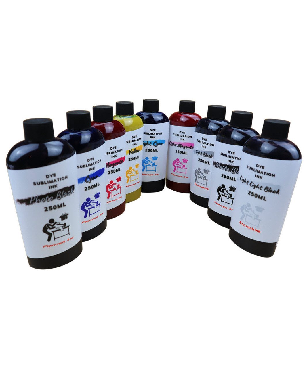 Pick 3 Colors Dye Sublimation Ink 250ml Bottles for Epson Stylus Pro 3880 Printers