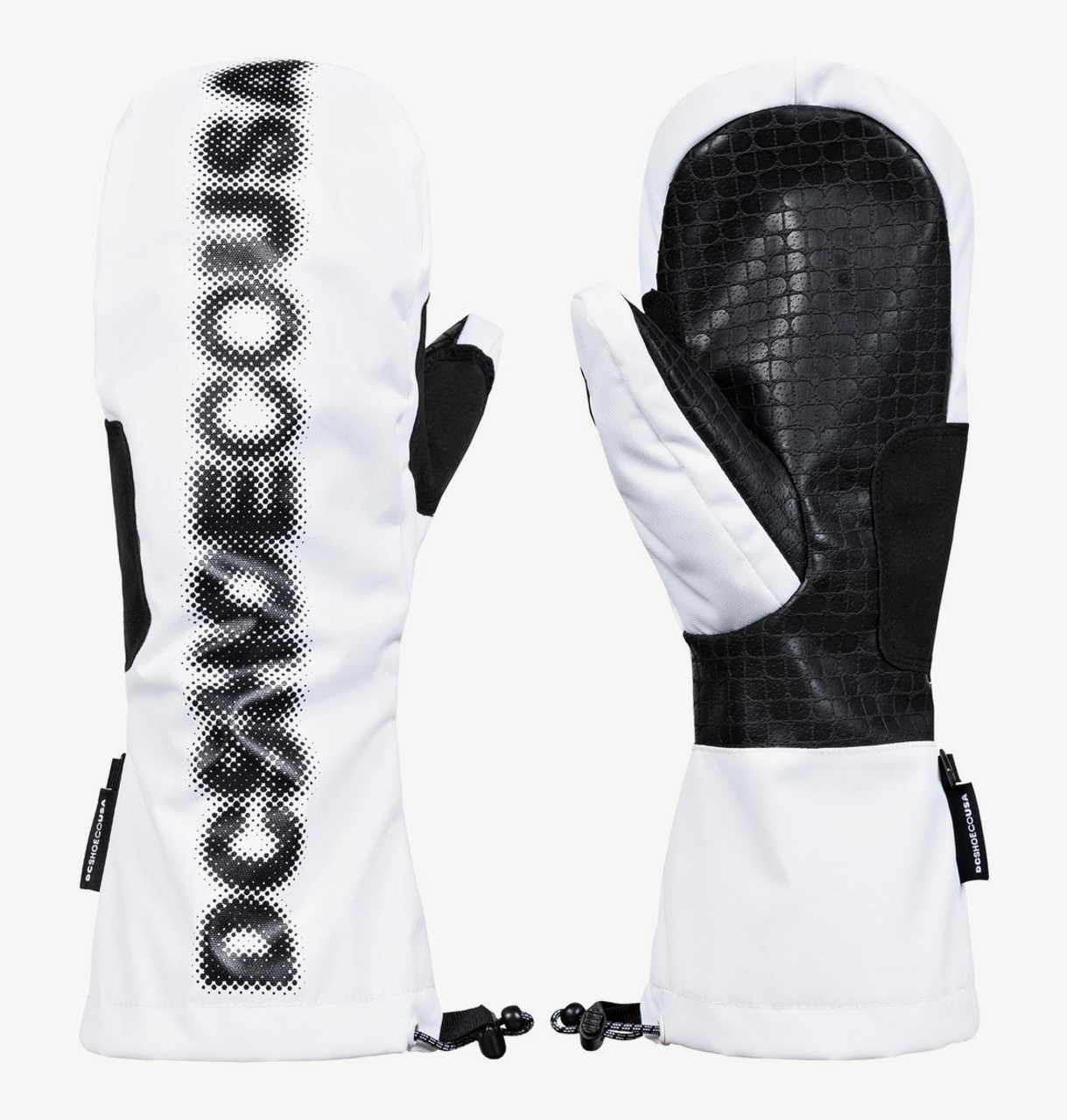 mens white snowboard mittens