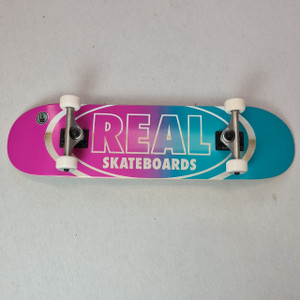 REAL Skateboards 8.25" Oval Complete Board - Pink/Blue