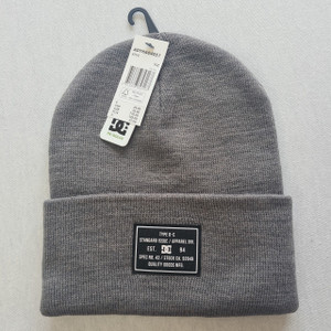 DC Skateboards Label Beanie Hat - Grey