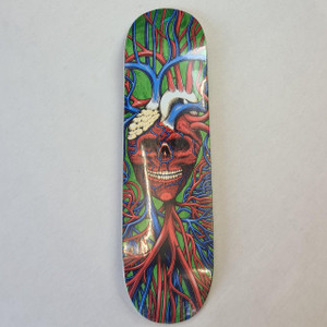 Strangelove Skateboards Skull Heart 8.25" Skateboard Deck - Green