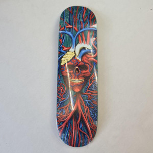 Strangelove Skateboards Skull Heart 8.75" Skateboard Deck - Blue