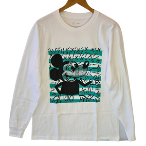 Diamond Supply Co x Keith Haring Mickey Longsleeve Tee - White Diamond Supply Co x Keith Haring Mickey Longsleeve Tee - White