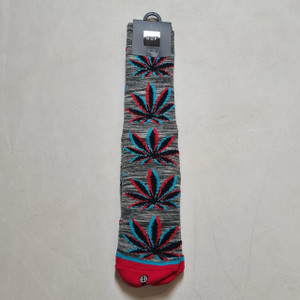 HUF Worldwide Static Plantlife Socks - Grey/Heather