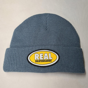 Real Skateboards Beanie Hat - Grey