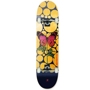 Primitive Rodriguez Cycles 8" Skateboard Complete - Yellow/Red Primitive Rodriguez Cycles 8" Skateboard Complete - Yellow/Red