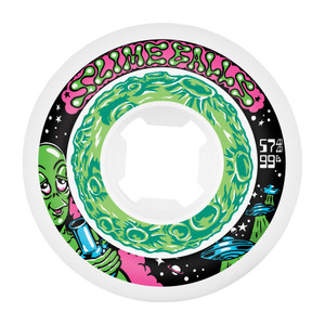 Santa Cruz Slime Balls Flying Saucer 57mm 99a Skateboard Wheels Santa Cruz Slime Balls Flying Saucer 57mm 99a Skateboard Wheels