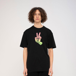 Santa Cruz Skateboards Screaming Peace Fade Tee - Black