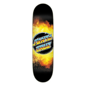 Santa Cruz Everslick Chrome Dot Flame Skateboard Deck - 8.5" Santa Cruz Everslick Chrome Dot Flame Skateboard Deck - 8.5"