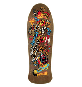 Santa Cruz x Thrasher Salba Oops Brown/Multi - 10.4" Wide Santa Cruz x Thrasher Salba Oops Brown/Multi - 10.4" Wide