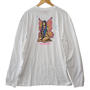 Santa Cruz Skateboards Fairy Long Sleeve Tee - White Santa Cruz Skateboards Fairy Long Sleeve Tee - White