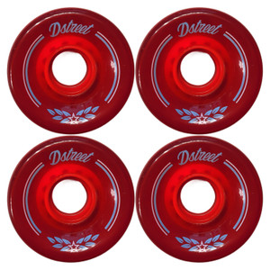D Street 59mm 83a Stoneground Cruiser Skateboard Wheels - Red D Street 59mm 83a Stoneground Cruiser Skateboard Wheels - Red