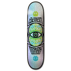 Element Moondust Appleyard 8.38" Skateboard Deck - Silver/Green