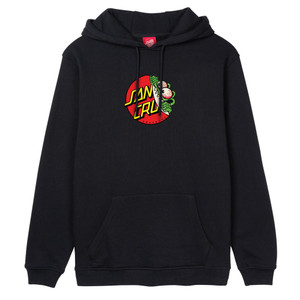 Santa Cruz Skateboards Beware Dot Front Hoodie - Black