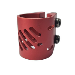 Slamm Stunt Scooter Light Weight Double Clamp - Red Slamm Stunt Scooter Light Weight Double Clamp - Red