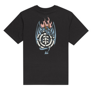 Element Skateboards Organic Cotton Dragon Tee - Off Black