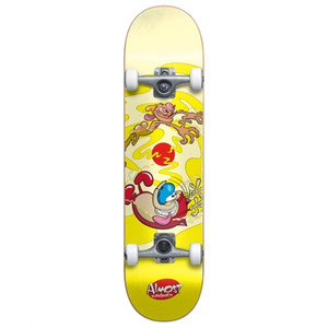Almost Ren & Stimpy Drain FP 8" Skateboard Complete - Yellow Almost Ren & Stimpy Drain FP 8" Skateboard Complete - Yellow